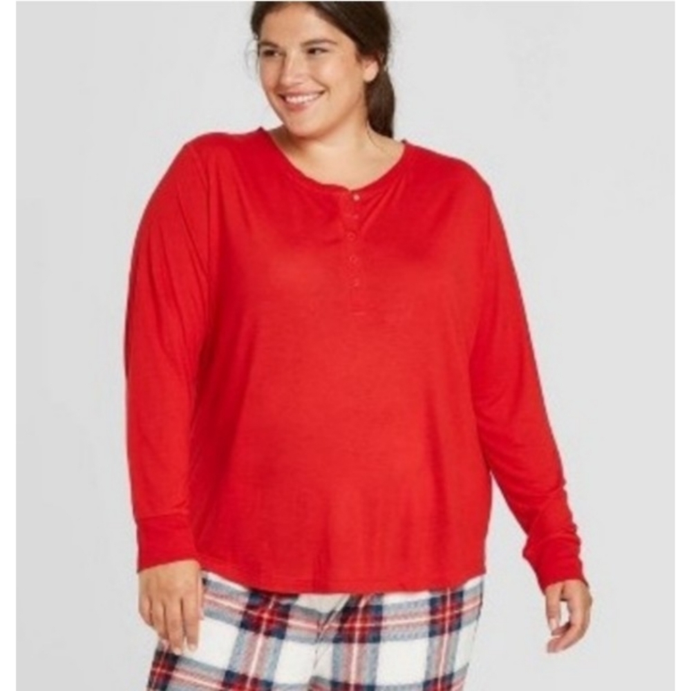 Stars above Long sleeve Pajama top Red Size XXL